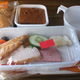 A sad-looking airline meal